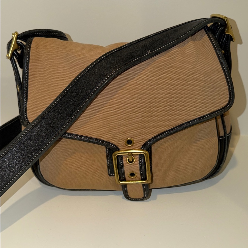 Coach Messenger Crossbody Canvas Leather 9122